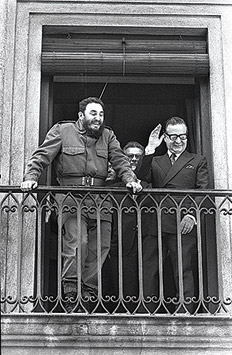 Fidel Castro con Salvador Allende