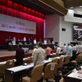 Presidido por el Primer Secretario del Comité Central, Miguel Díaz-Canel Bermúdez, el foro partidista trabajará hoy y mañana en el Palacio de las ConvencionesFoto: Estudios Revolución