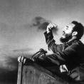 Fidel Castro, a master orator, delivers a speech circa 1960. Photo: Osvaldo Salas