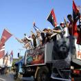 La Caravane de la liberté à son arrivée à Ciego de Avila, avant de poursuivre sa route vers la ville de Las Tunas. Photo: Pastor Batista