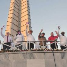 Raúl y Díaz-Canel presidieron las celebraciones por el 1ro. de mayo en la Plaza de la Revolución José Martí. Autor: Estudios Revolución Publicado: 01/05/2019 