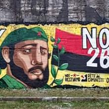 Murale Fidel e la brigata medica cubana. Photo: Granma