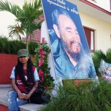 Naheed Ullah, joven inglesa rinde tributo a Fidel Castro