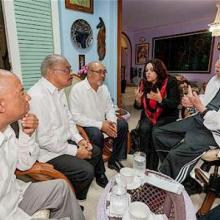 Begegnung Fidels mit dem Präsidenten von Suriname