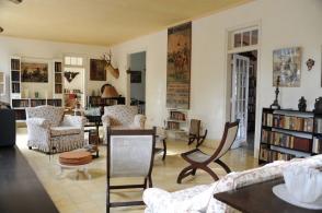 Interior de la Finca Vigía, casa museo del escritor estadunidense Ernest Hemingway en La Habana, Cuba