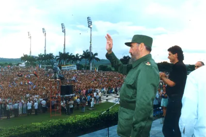 fidel pronuncia discurso en el acto de masas efectuado en la Plaza de la Revolución "Ernesto Guevara"