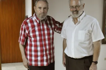 fidel y el Dr. Alan Robock