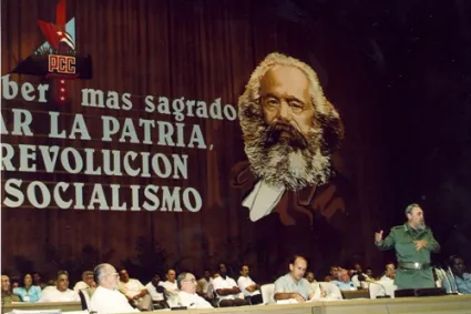 fidel en IV congreso_pcc